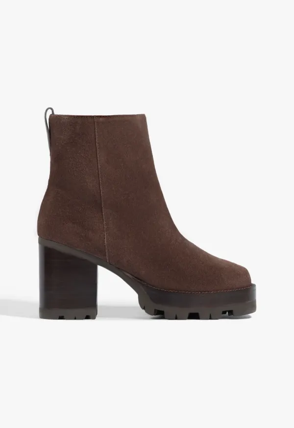 240 Suede Bootie - Root Brown