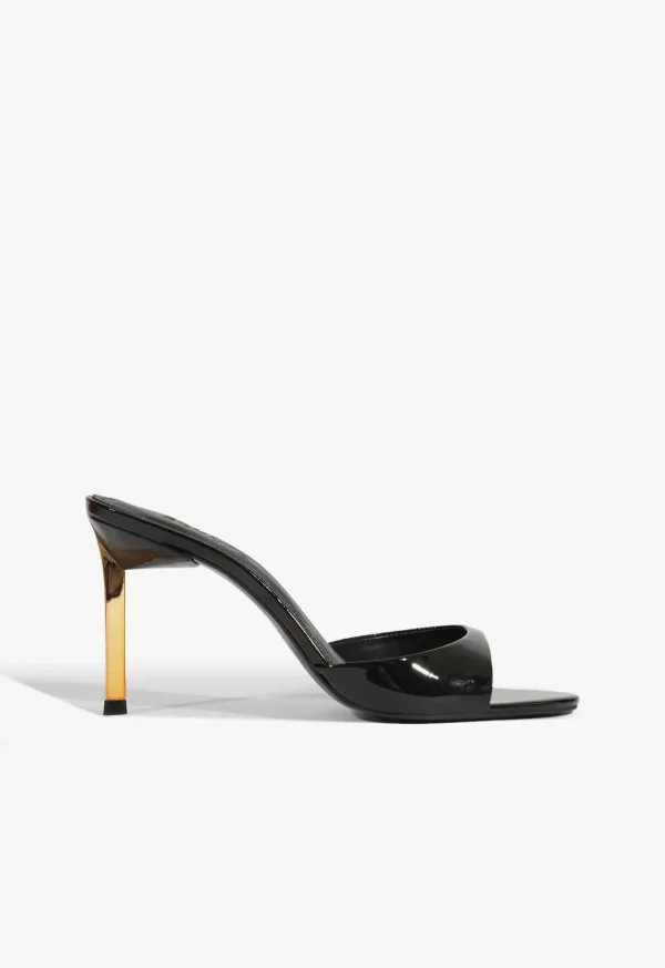 Allure Patent Sandal - Black