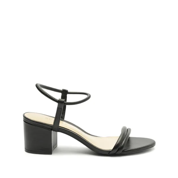 Gimenez Mid Leather Sandal - Black