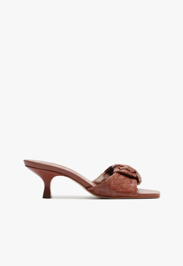 Kareena Knot Mule Sandal - Brown