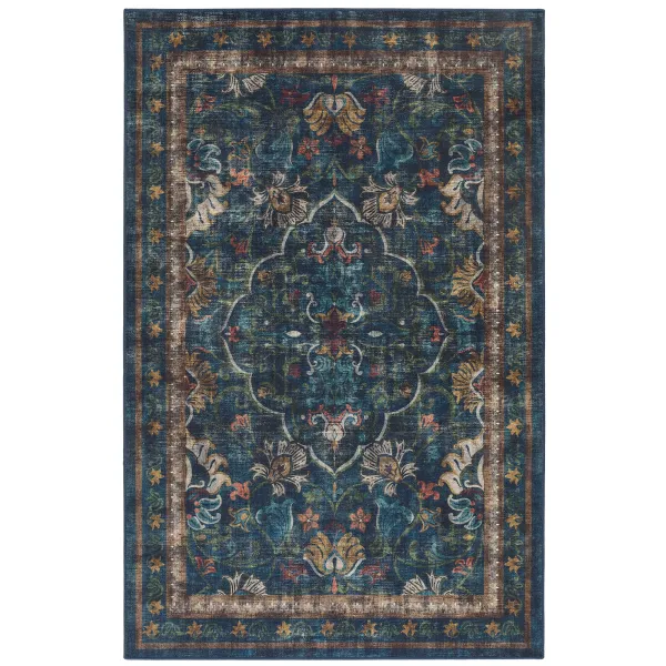 Midnight Paisley Eco-Washable Rug - 185x275cm