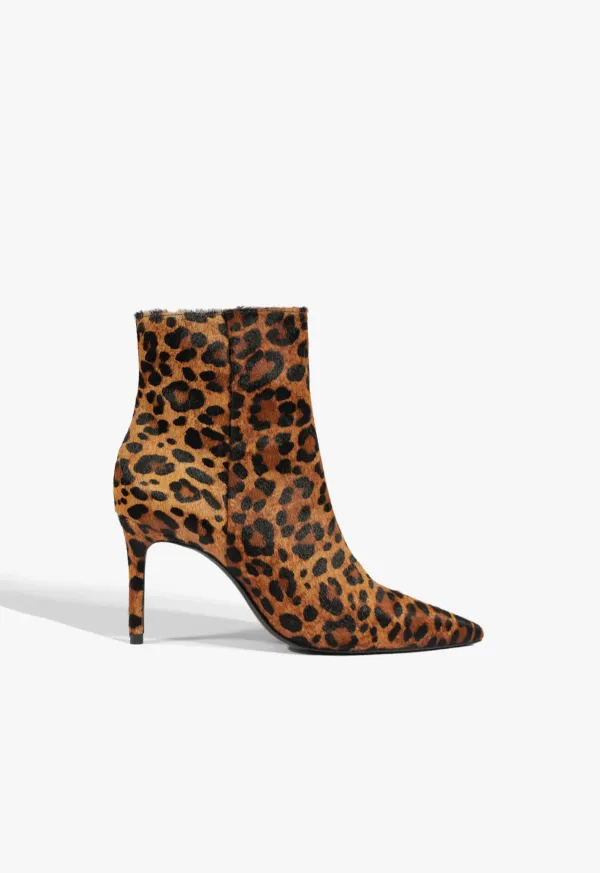 Mikki Hair Calf Bootie - Leopard