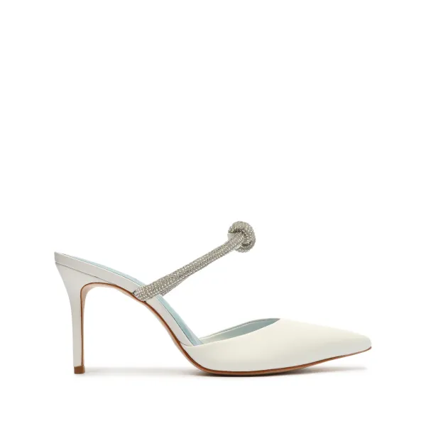 Pearl Nappa Leather Pump - White