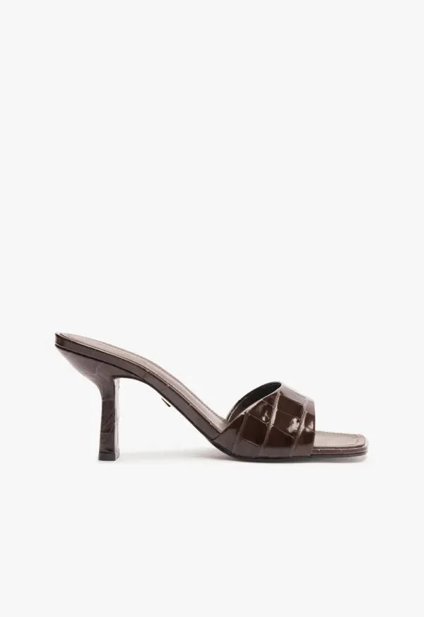 Posseni Leather Sandal - Dark Brown