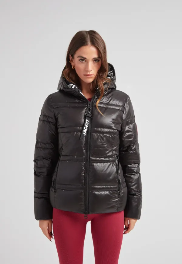 R4D Tramline Puffer Racer Jacket Lux Black - Black/Black