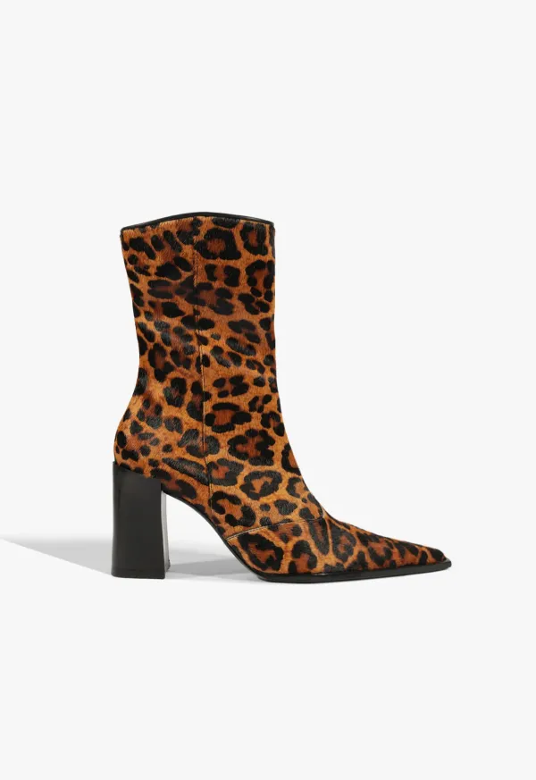 Raffaela Hair Calf Bootie - Leopard