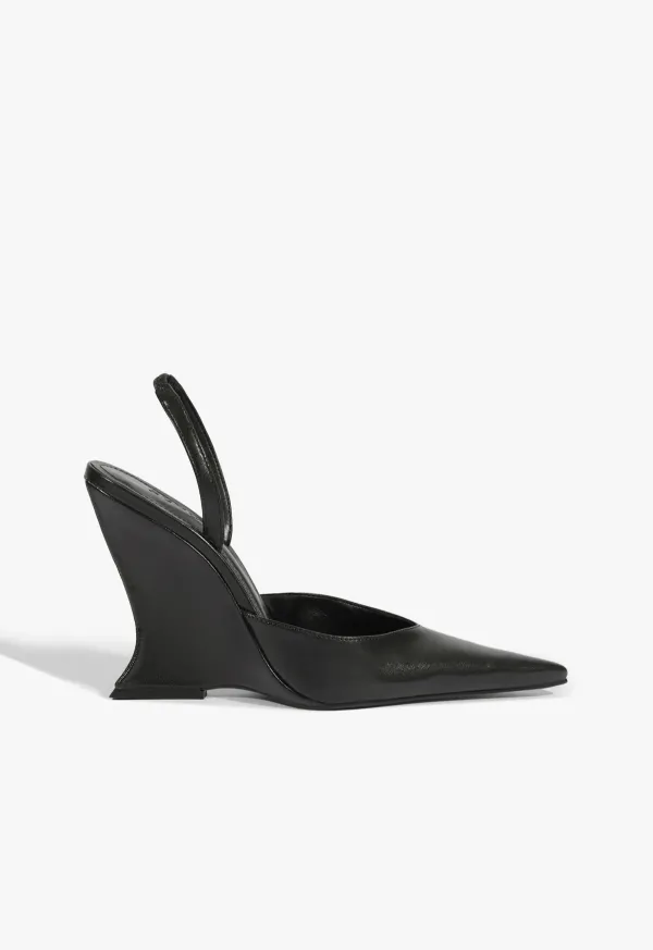 Siena Leather Pump - Black