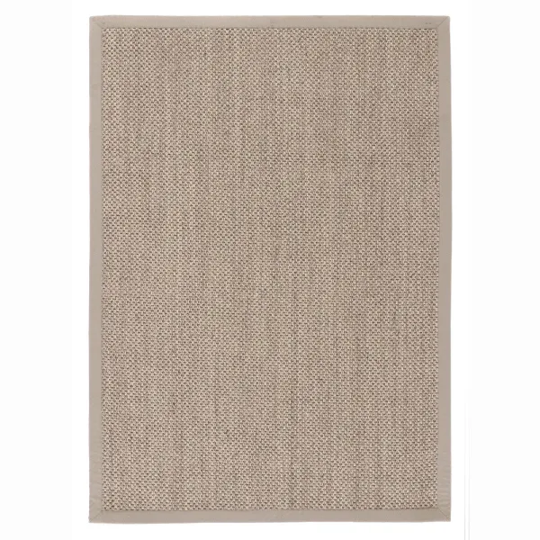 Sisal Rug Light Beige with Sand Border - 160x230cm
