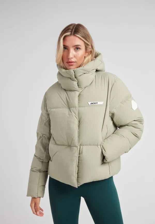 Star Shower Down Puffer Jacket Sage