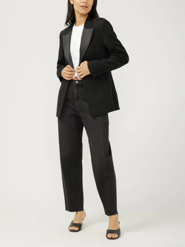 Womens High Rise Slim Barrel Leg Jeans (Marion) Size 25 by Silver Jeans