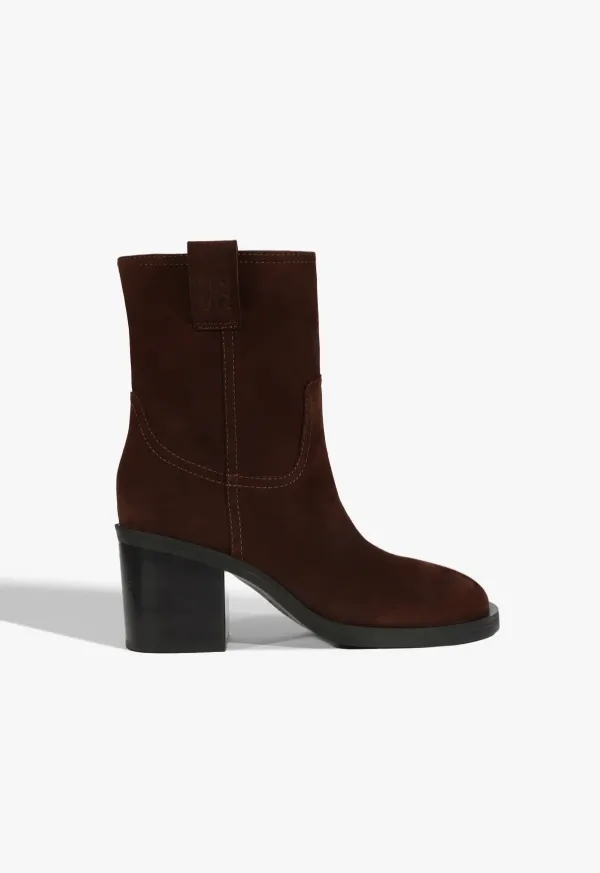 Wyatt Suede Bootie - Seal Brown