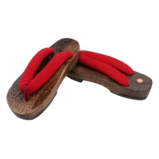 1 Pair Clogs Slippers Clogs for Women Men Footwear Summer Male Sandals Strappy Sandals Men Sandals Kimono for Men Stylish Male Clogs Japanese Sandals Zori Tabi Socks Red Cloth