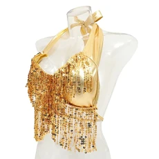 1 Pc Camisole Top Bikini Bra Tassels Gold Shirt Womens Bras Flash Costume Tassel Tops Glitter Top Shirts for Women Trendy Bikini Shirt Tops for Womens Tops Sequins Miss Suspenders 1 Pc Camisole Top Bikini Bra Tassels Gold Shirt Womens Bras Flash Costume Tassel Tops Glitter Top Shirts for Women Trendy Bikini Shirt Tops for Womens Tops Sequins Miss Suspenders