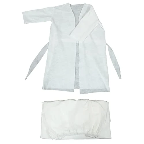 1 Set Disposable Bath Skirt Cotton Bath Towels Outfits for Men Mens Robe Hotel Bath Skirt Abaya for Men Hotel Bathrobes Unisex Clothes for Men Skirts Clothing Thicken Travel White