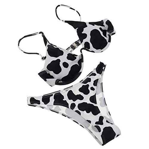 1 Set Swimsuit Swim Shirts for Women Lady Two- Women Summer Swimwear Neck High Waisted Women Bathing Suit Cutout Bikini Umbilical Cord White Women's Spaghetti Straps Polyester