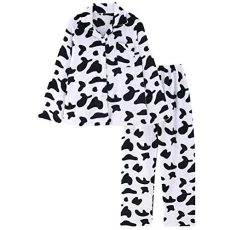 1 Set Women's Cow Pajamas Cow Design Sleepwear Woman Loungewear Woman Pants Ladies Pajamas Cow Costume Cow Print Accessories Button up Pajamas Cow Shirt Sleeve Girl White Cute 1 Set Women's Cow Pajamas Cow Design Sleepwear Woman Loungewear Woman Pants Ladies Pajamas Cow Costume Cow Print Accessories Button up Pajamas Cow Shirt Sleeve Girl White Cute