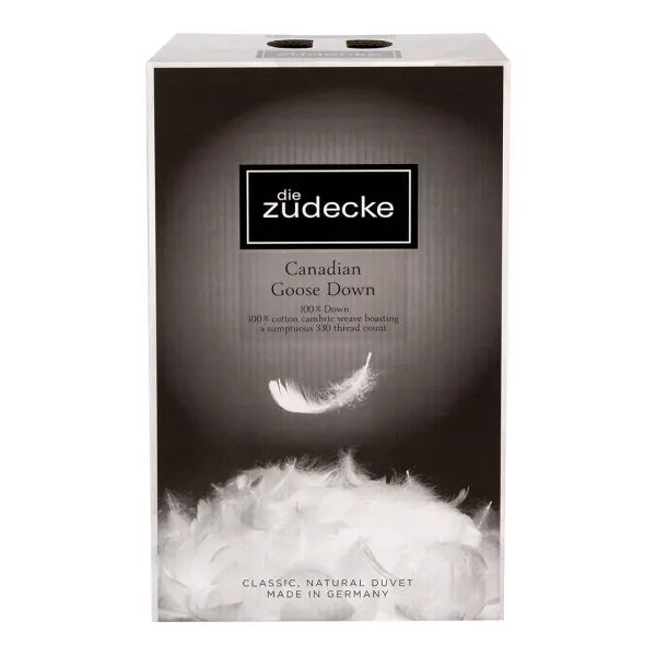 100% Canadian Goose Down 9tog Single Duvet - White