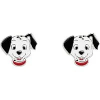 101 Dalmatians Enamel Earrings - Silver