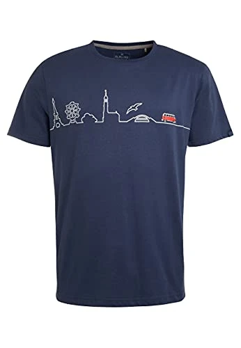 1041202 Men's T-Shirt in 81 Days, dark blue, S