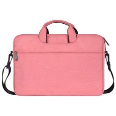 15.6 Inch Laptop Shoulder Bag Multifunctional Durable PC Protective Bag, Water Resistant 360° Shock-proof Macbook Pro Briefcase Unisex Business Messenger Bag with Portable Handle,Pink 15.6 Inch Laptop Shoulder Bag Multifunctional Durable PC Protective Bag, Water Resistant 360° Shock-proof Macbook Pro Briefcase Unisex Business Messenger Bag with Portable Handle,Pink
