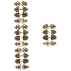 16 Pcs Cardigan Cheongsam Dresses Women Shirt Clips Dresses Safety Womens Sweaters Dress Cinch Clip Sweater Safety Pin Suéter Para Mujer Collar Women's Alloy Vintage Drawstring