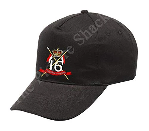 16TH/5TH THE QUEENS ROYAL LANCERS CAP BADGE PRINTED ON A BASEBALL CAP. ARMY