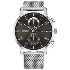 1710402 Black Dial Kane Mens Watch ilver