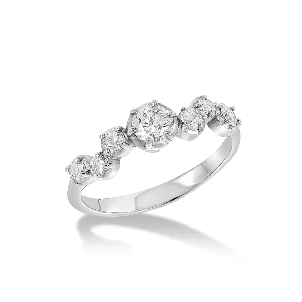 18k Diamond Stargazer Ring - 066ct