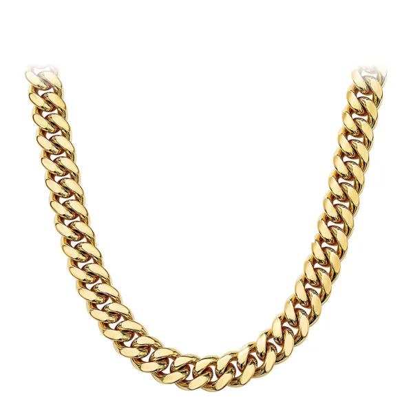18K Gold Chain Link Necklace