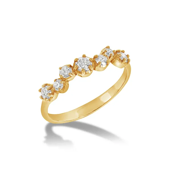 18k Gold & Diamond Stargazer Ring - 046ct