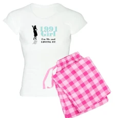 18Th Birthday Women's Light Pajamas Women's Novelty Cotton Pyjama Set, Comfortable PJ Sleepwear