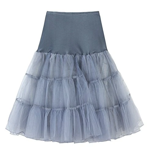 1950 Petticoat Hoop Skirt Underskirt Petticoat Underskirt Crinoline for Rockabilly Dress Gray