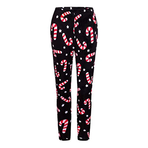 1pc Christmas Print Slim-fit Pants Christmas Woman Leggings Christmas High Waist Leggings Christmas Print Leggings Holiday Costume Tights Christmas Utenciles Digital Polyester Miss Black