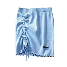 1Pc Knitted Short Skirt Women's Short Skirt Lounge Dresses high Waist Skort Pencil Mini Skirt lace up Skirt Fillibeg Drawstring Skirt Tight Knitted Skirt Women's Clothing Miss Blue 1Pc Knitted Short Skirt Women's Short Skirt Lounge Dresses high Waist Skort Pencil Mini Skirt lace up Skirt Fillibeg Drawstring Skirt Tight Knitted Skirt Women's Clothing Miss Blue