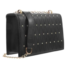 1pc Punk Shoulder Bag Black Crossbody Purse Rivet Crossbody Bag Women Purses Crossbody Studded Shoulder Bag Sling Bag for Women Black Crossbody Bag Black Purse Handbags Pu Leather