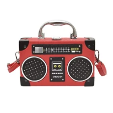 1pc Shoulder Bags over the shoulder purses for women vintage purses for women unique purses Bag for Female radio purse Radio Shaped Cross- Body Bag radio bag Miss Gothic speakers 1pc Shoulder Bags over the shoulder purses for women vintage purses for women unique purses Bag for Female radio purse Radio Shaped Cross- Body Bag radio bag Miss Gothic speakers