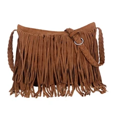 1Pc Tassel Shoulder Bag Leather Tote Tassel Handbag Crossbody Bag Woman Fringe Tassel Bag (Light Tan) Woman Tassel Bag 1Pc Tassel Shoulder Bag Leather Tote Tassel Handbag Crossbody Bag Woman Fringe Tassel Bag (Light Tan) Woman Tassel Bag