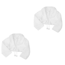 2 Pcs Beautiful Flower Children Tippet Floral Shawl Wedding Flower Girl Bolero Jacket Dresses for Weddings Formal Dress Shrug Shawl Stole Girl Child White Coat The Flowers 2 Pcs Beautiful Flower Children Tippet Floral Shawl Wedding Flower Girl Bolero Jacket Dresses for Weddings Formal Dress Shrug Shawl Stole Girl Child White Coat The Flowers