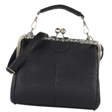 2 Pcs Messenger Bag Women's Handbag Shoulder Bag Tote Bag Chic Women's Wallets Tote Purse for Women Handbags Black Purse Kiss Lock Purse Handbag Women Handbag Casual Bag