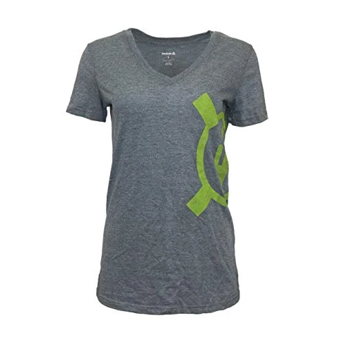 2015 Crossfit Games Regionals Women's Green Big Icon South V-Neck T-Shirt AT2287, Green, S