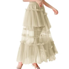 2024 Long Maillard Autumn Skirt for Women, Elegant, High Waist, Cocktail Party, Wedding, Flared Midi Skirts in A-Line Active Skirt, Women's Midi Skirt, Tulle Skirt, Princess Skirt, Long Women's 2024 Long Maillard Autumn Skirt for Women, Elegant, High Waist, Cocktail Party, Wedding, Flared Midi Skirts in A-Line Active Skirt, Women's Midi Skirt, Tulle Skirt, Princess Skirt, Long Women's