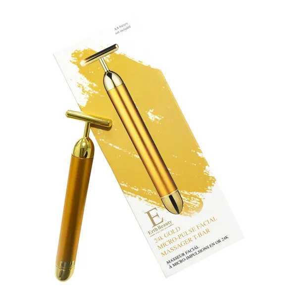 24K Gold Micro Pulse Facial Massager T-Bar - Multi