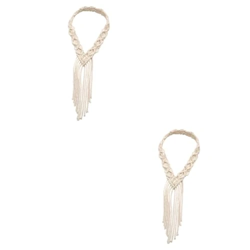 2pcs Braided Cotton Rope Headband Headdress Vintage Hair Womens Workout Headbands Wedding Hair Accessories for Women Woven Tiara Woman Head Wraps Travel Wedding Dress Hair Ring