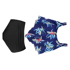 2pcs Ladies Printed Bikini Women Bathing Suit Blue Bathing Suit Swimwear for Women High Waisted Bathing Suit High Waist Bathing Suit for Women Bikinis Beach Polyester Miss Swimsuit 2pcs Ladies Printed Bikini Women Bathing Suit Blue Bathing Suit Swimwear for Women High Waisted Bathing Suit High Waist Bathing Suit for Women Bikinis Beach Polyester Miss Swimsuit
