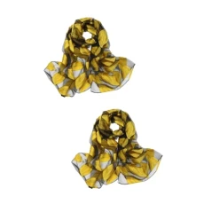2pcs Sun Block Cape Long Chiffon Scarf Cape Shawl Wraps for Women Color Silk Scarf Summer Dress Shawl Beach Towel Summer Cape Shawl Bufanda Para Mujer Beach Shawl Yellow 2pcs Sun Block Cape Long Chiffon Scarf Cape Shawl Wraps for Women Color Silk Scarf Summer Dress Shawl Beach Towel Summer Cape Shawl Bufanda Para Mujer Beach Shawl Yellow