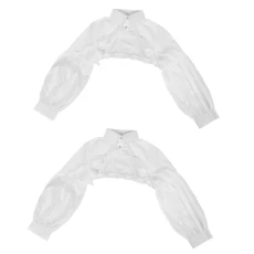 2pcs Wedding Dress Detachable Sleeves Wedding Gowns Anti Bark Collar for Dogs Necklaces Collars for Small Dogs Wedding Dresses Fake Collars Collar Attachment Fabric White 2pcs Wedding Dress Detachable Sleeves Wedding Gowns Anti Bark Collar for Dogs Necklaces Collars for Small Dogs Wedding Dresses Fake Collars Collar Attachment Fabric White