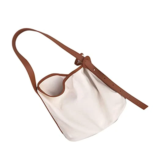 2pcs Women's Shoulder Handbags Canvas Grocery Bag Shoulder Bag for Women Canvas Bags for Women Bucket Bag Women Canvas Bag Women Shoulder Bag Shopping Bag South Korea High Capacity