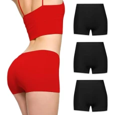 ® 3 Pack Womens Boxers Underwear Shorts High Waisted Seamless knickers for Ladies Stretchy Tummy Control, Breathable Hipster Multipack Shorts for Running, Workout Female Black Briefs ® 3 Pack Womens Boxers Underwear Shorts High Waisted Seamless knickers for Ladies Stretchy Tummy Control, Breathable Hipster Multipack Shorts for Running, Workout Female Black Briefs