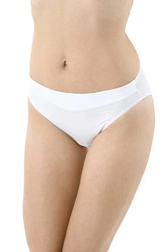 3-Pack Women's Classic French Cut Briefs Made of Cotton and Spandex White XL