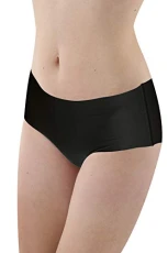 3-Pack Women's Laser Cut Seamless mid-Rise Panty Briefs Stretch Cotton - no Underwear Lines Thanks to raw Seam finitions Black M 3-Pack Women's Laser Cut Seamless mid-Rise Panty Briefs Stretch Cotton - no Underwear Lines Thanks to raw Seam finitions Black M